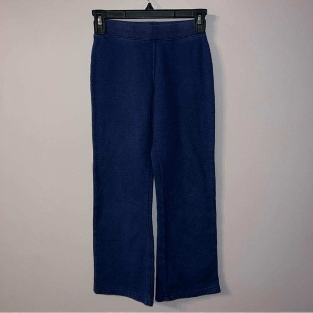 Joe boxer kids M (7/8) wide leg flare sweat pants navy blue school uniform pants